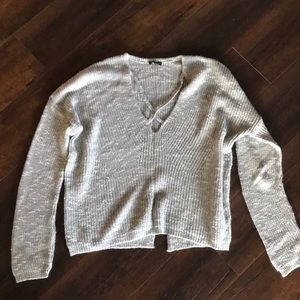 Express cross front sweater